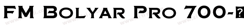 FM Bolyar Pro 700字体转换